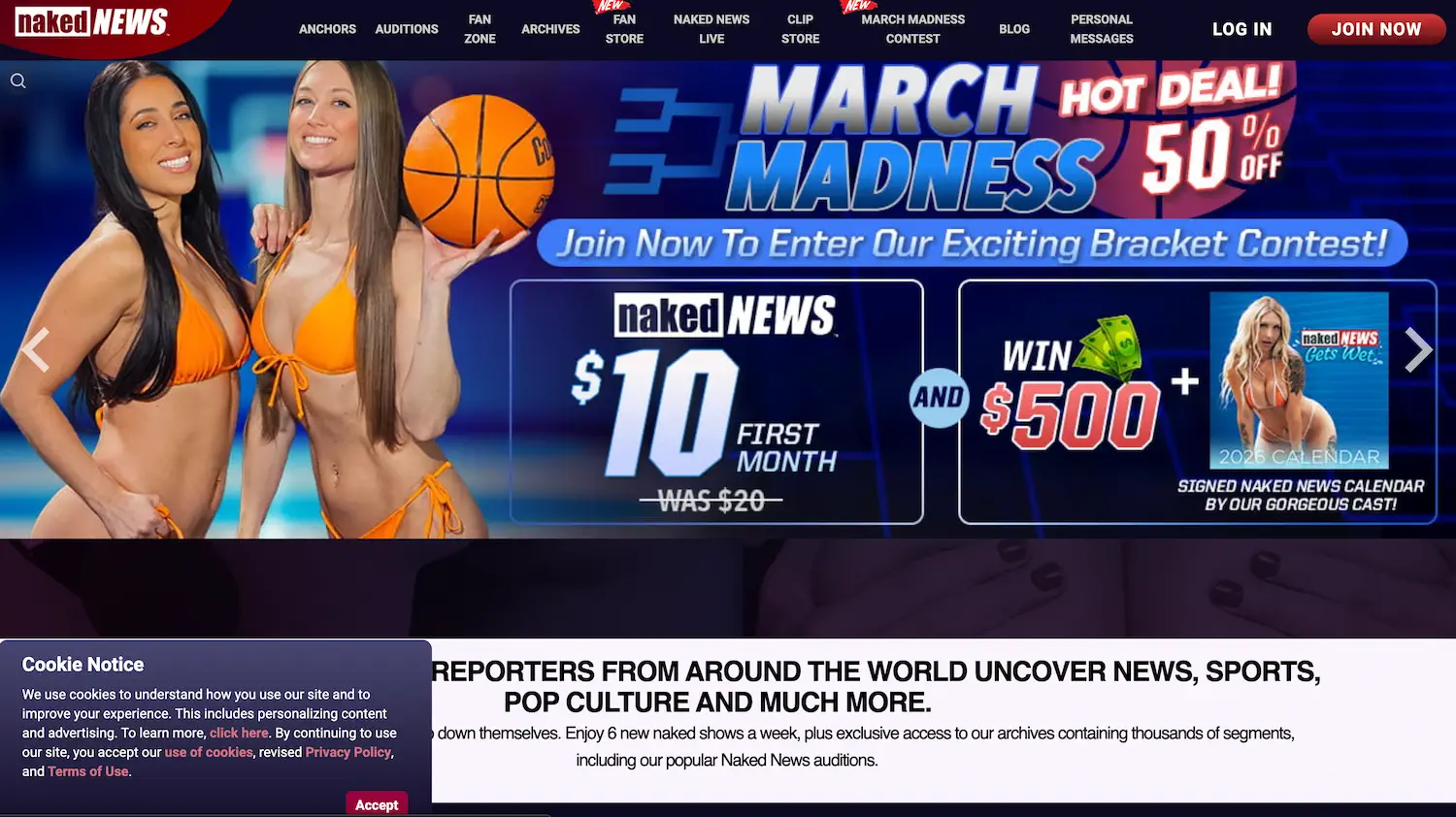 NakedNews Background